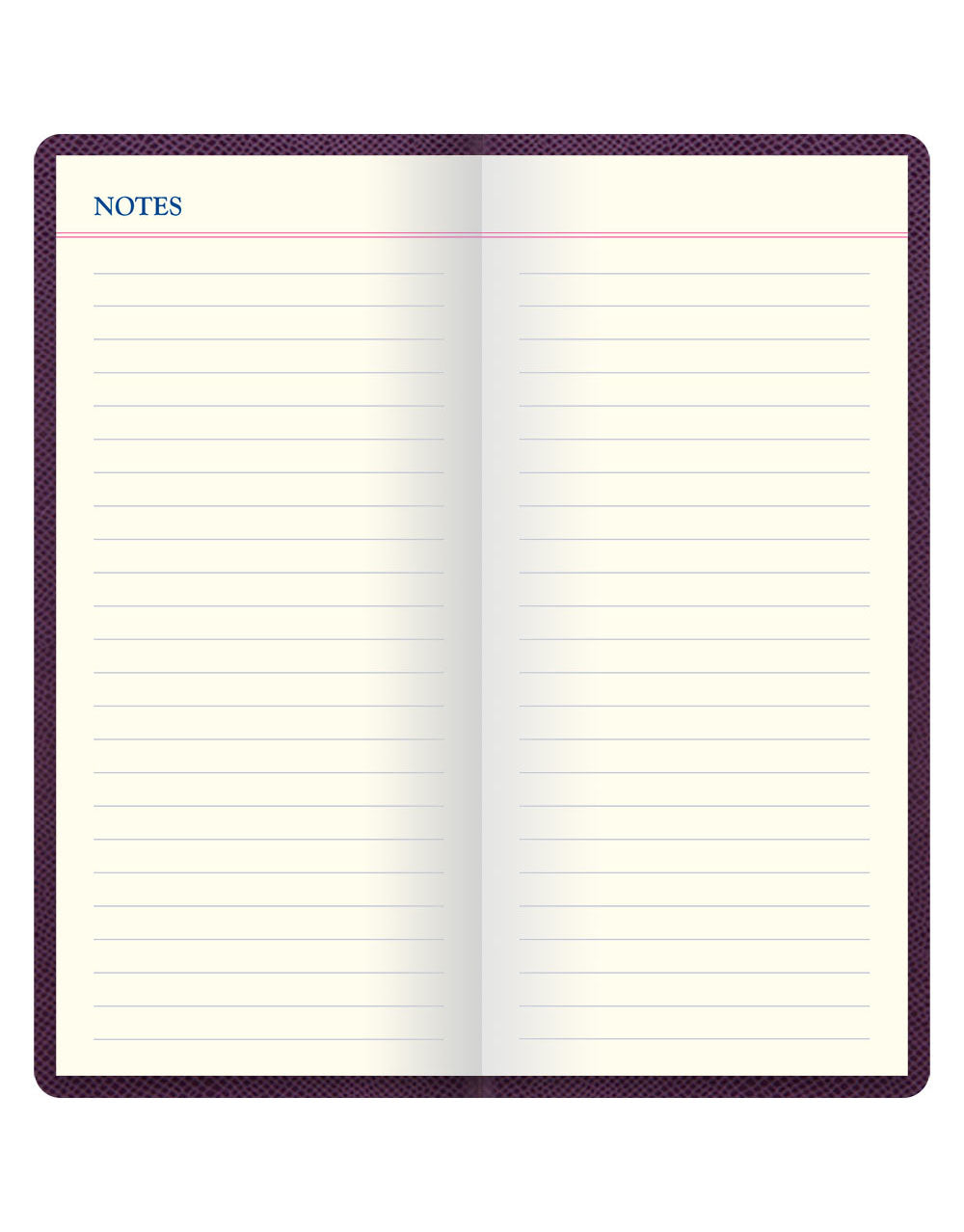 Legacy Slim Pocket Travel Journal Purple Notes#colour_purple