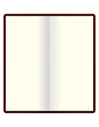 Origins Slim Pocket Plain Notebook Chocolate Inside Pages#colour_chocolate