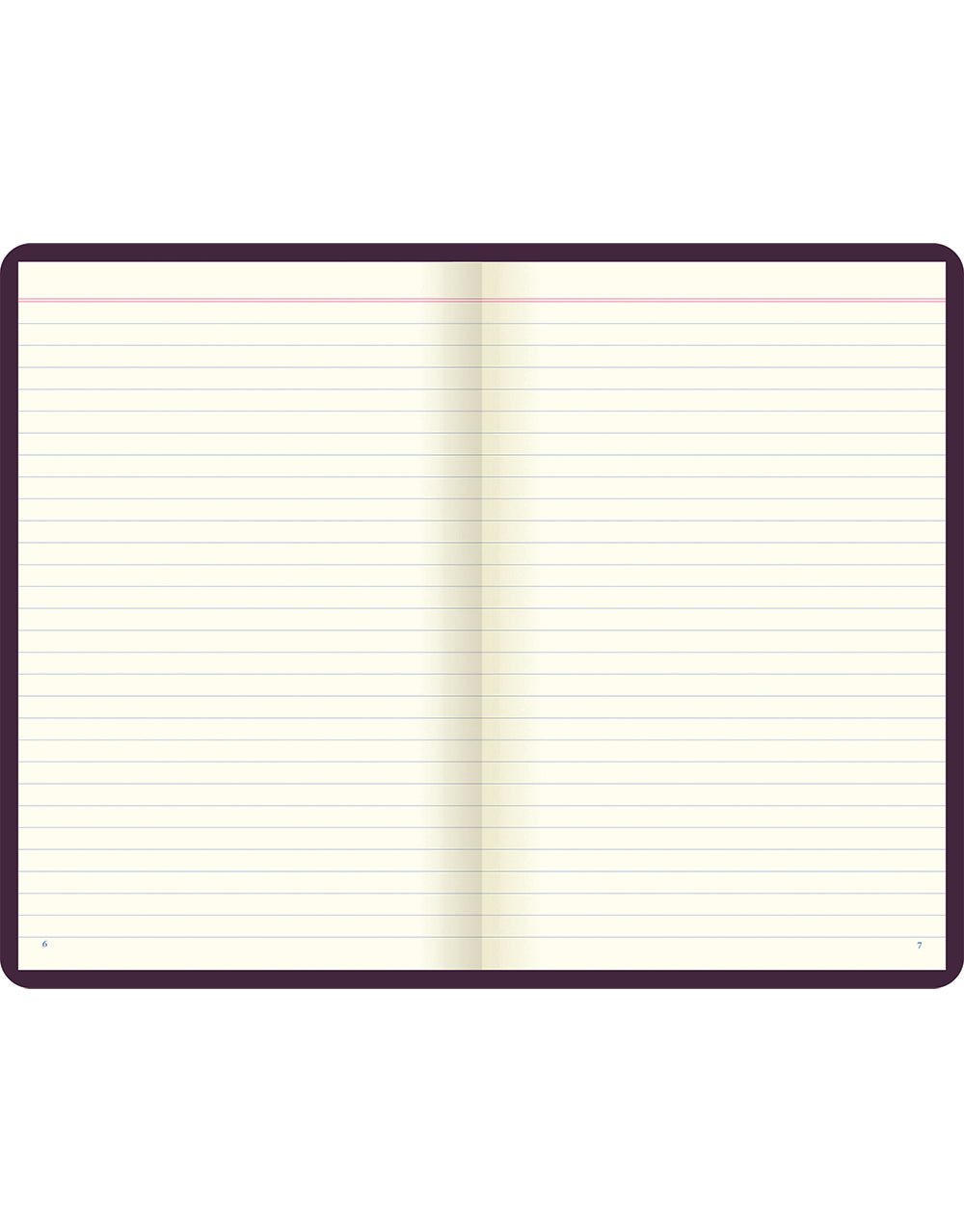 Signature Book Ruled Notebook Purple#colour_purple